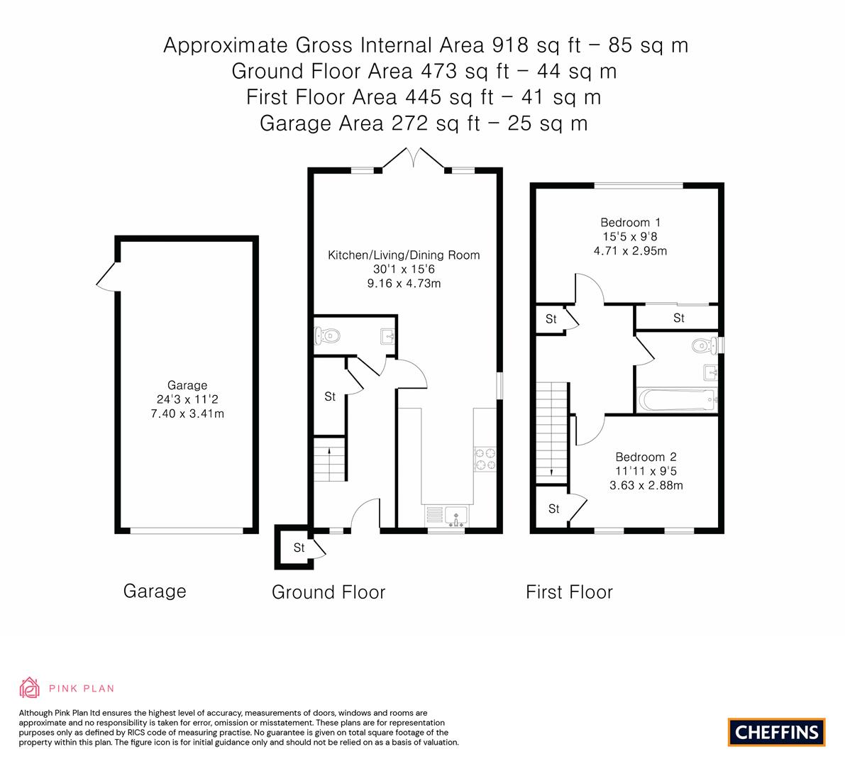 2 Bedroom for sale in Great Abington Cheffins Cambridge Sales